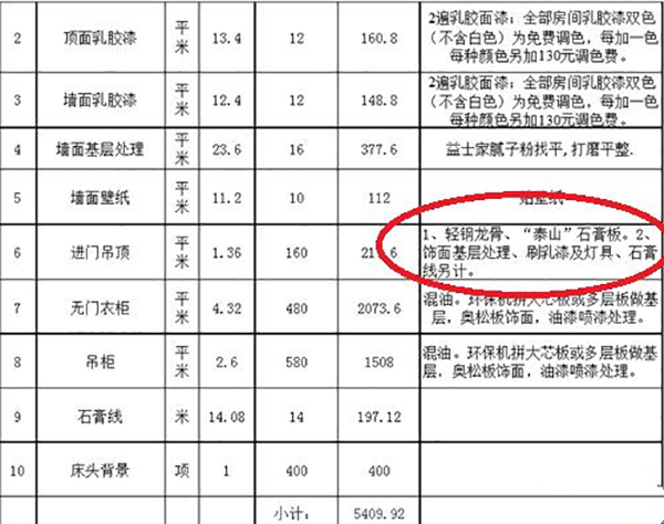 不知装修报价单应有的内容 就容易掉入报价陷阱5