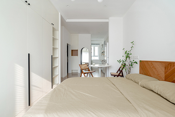 35㎡住宅公寓 原木+白色 超多收纳的北欧简洁风12