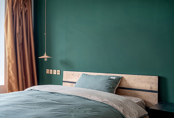 墨绿+白+蓝+灰 在四川大晶装饰公司花了15万打造的92㎡清新田园风-主卧室16
